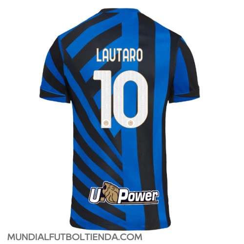 Camiseta Inter Milan Lautaro Martinez #10 Primera Equipación Replica 2024-25 mangas cortas